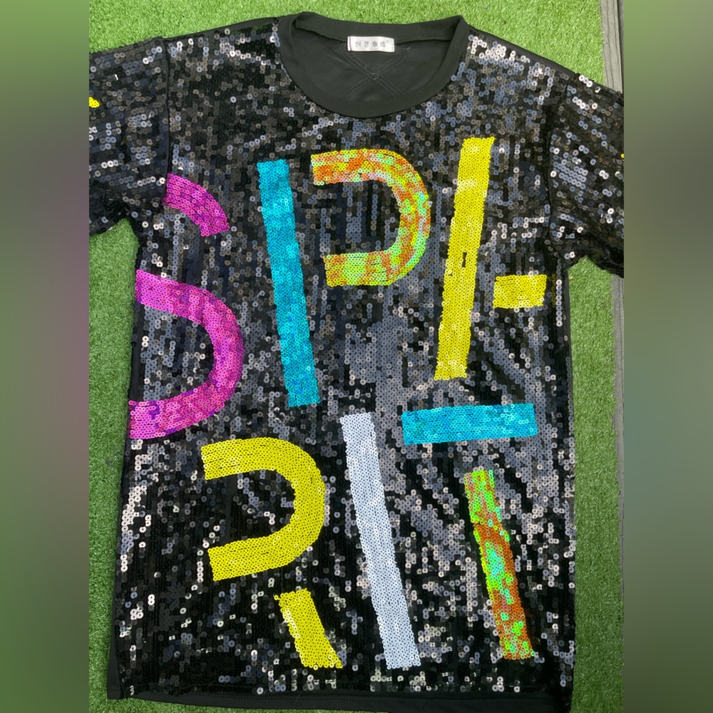 Sequin Spirit - Black Multicolor shirt/dress